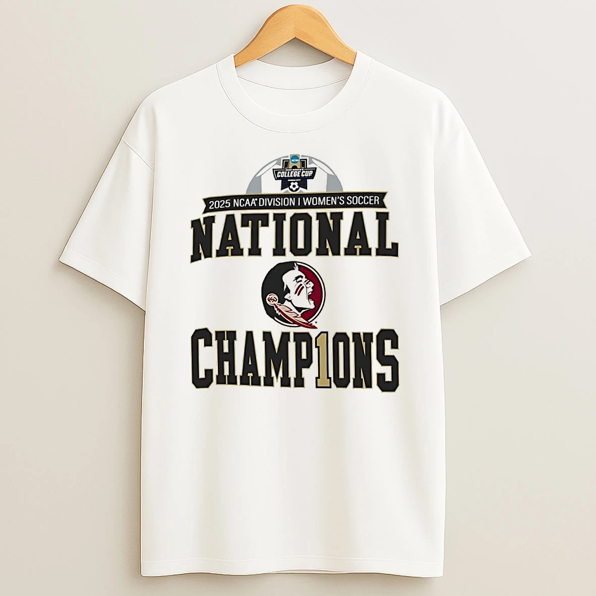 Florida State Seminoles 2025 Ncaa Womens Soccer National Champions T Shirt