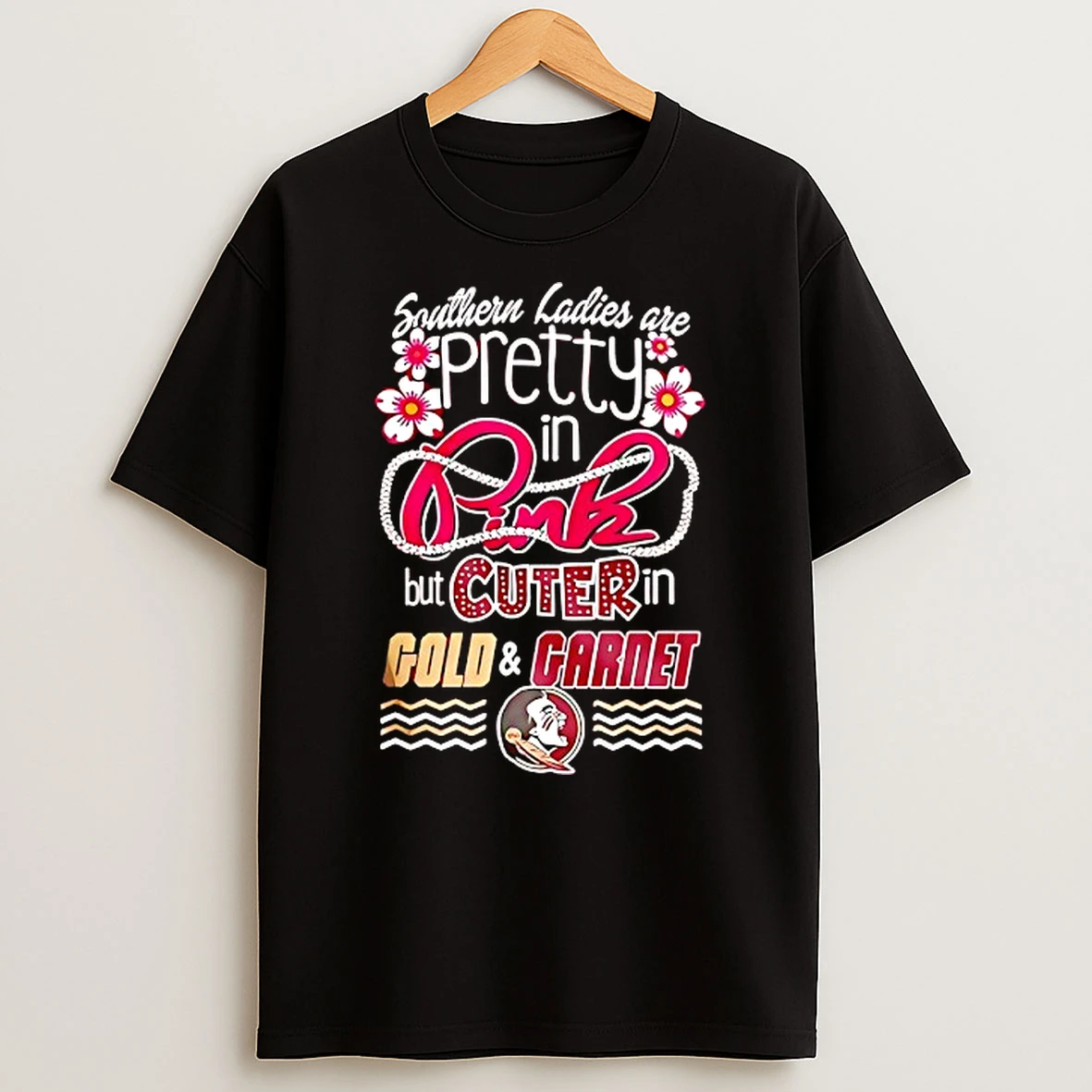 Florida State Seminoles 2026 Ncaa Team Southern Are Pretty In Pink But Cuter In Gold And Garnet T Shirt