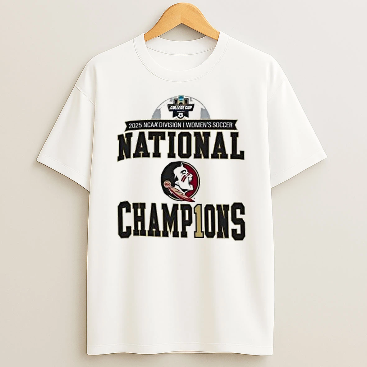 Florida State Seminoles Champion 2025 Ncaa Womens Soccer National Champions T Shirt