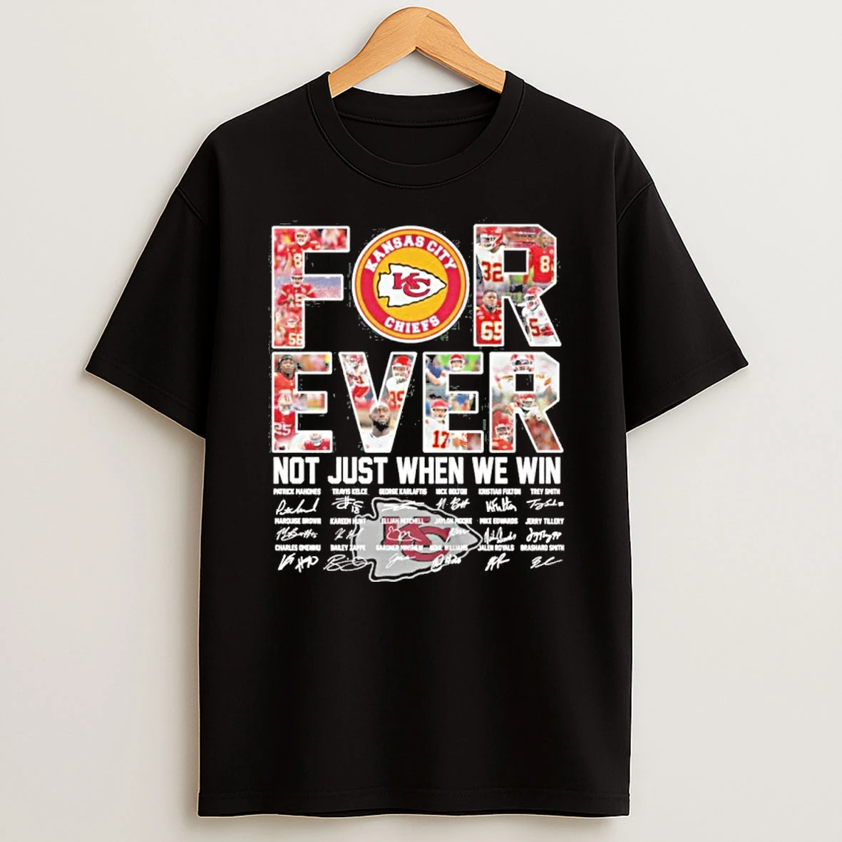 For Ever Bite Just When We Win Signature Kansas City T Shirt