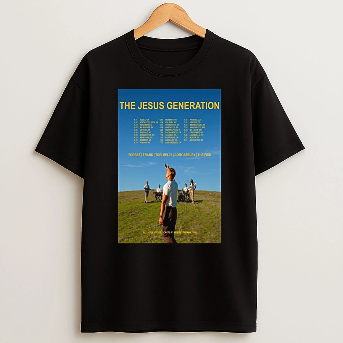Forrest Frank The Jesus Generation Tour 2026 T Shirt