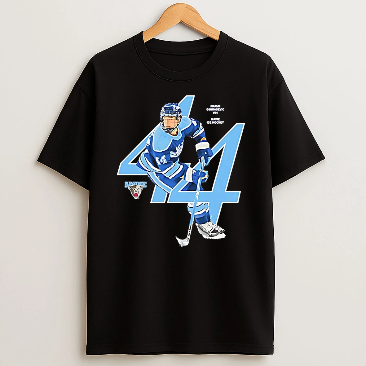 Frank Djurasevic Maine Hockey Ncaa Graphic T Shirt