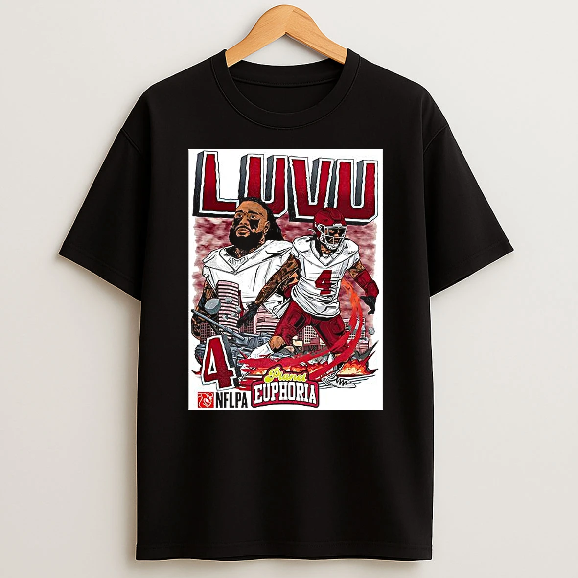 Frankie Luvu Washington Commanders Football Tank Player Number 4 Cartoon T Shirt