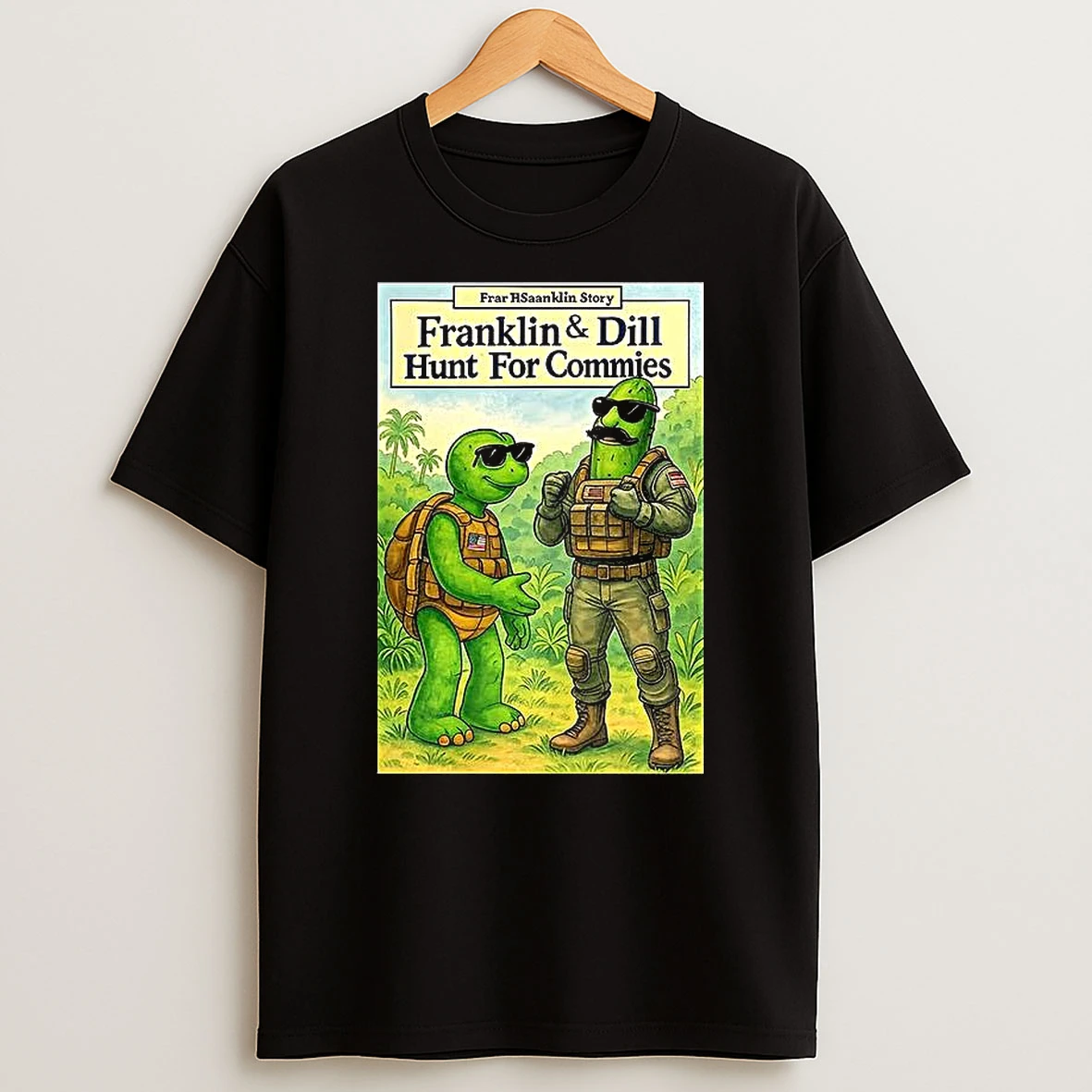 Franklin Turtle And Dill Hunt For Commies T Shirt