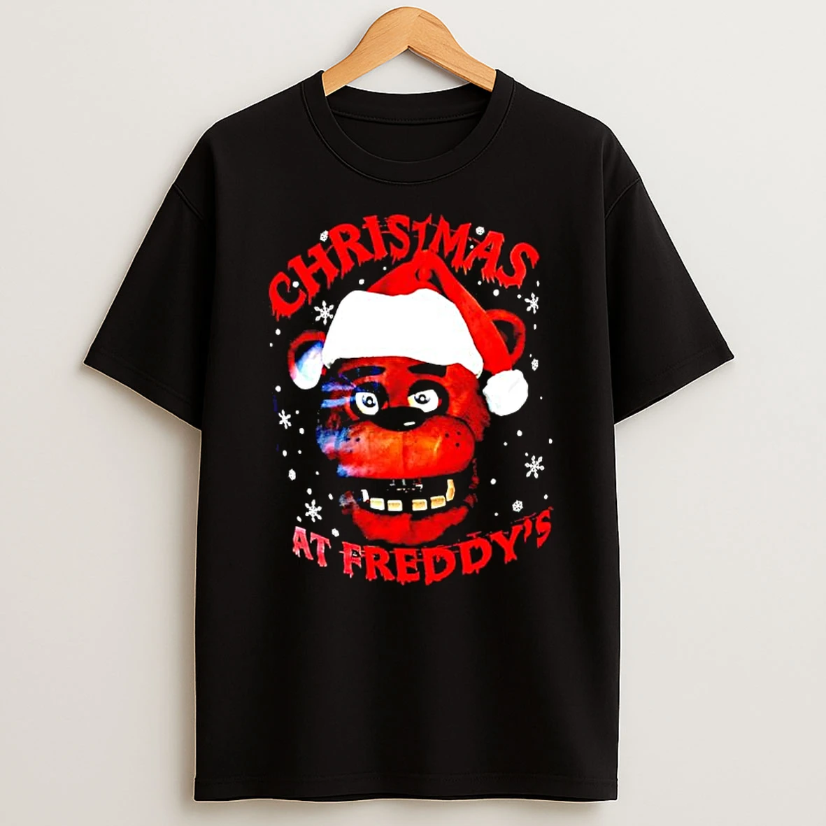 Freddy Fazbear Christmas At Freddys Graphic T Shirt