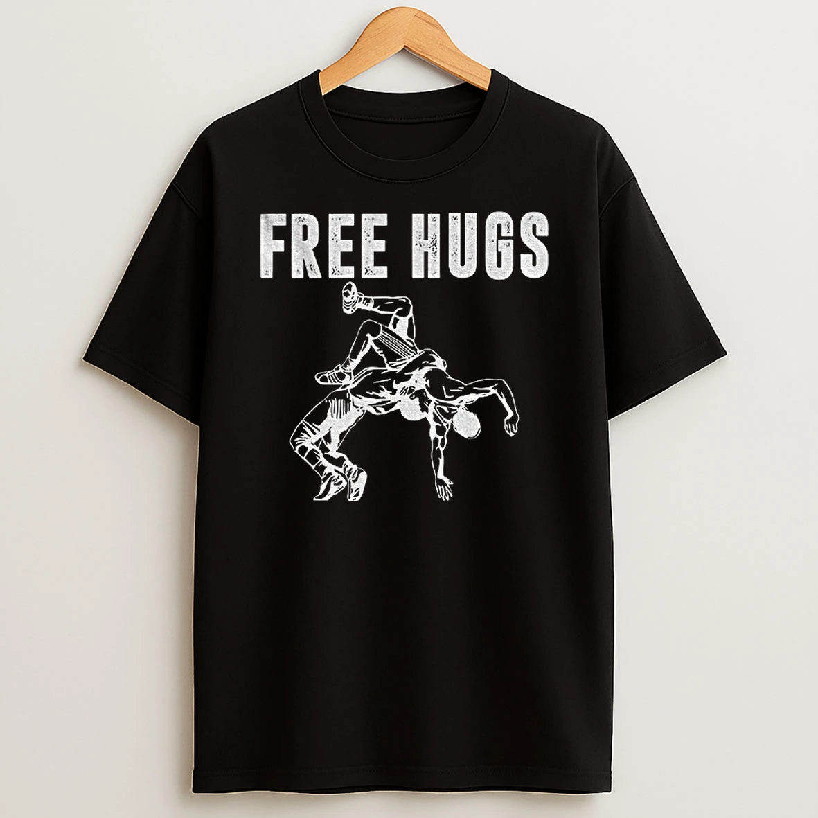 Free Hugs Wrestling T Shirt