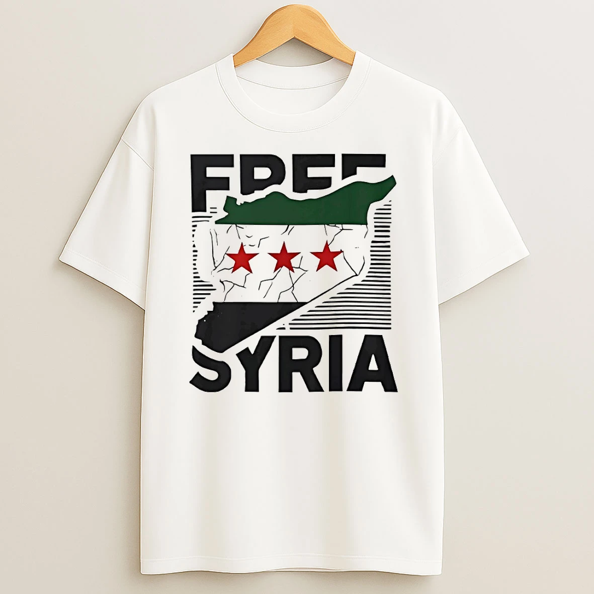 Free Syria State Circle T Shirt