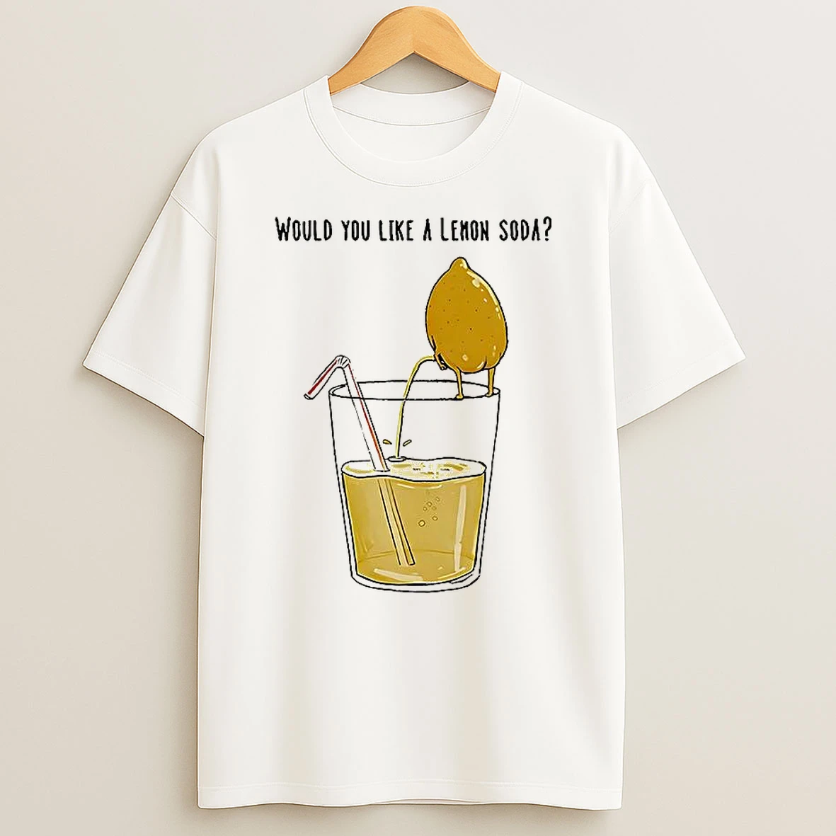 Freshly Squeezed Lemon Juice Would You Like A Lemon Soda Meme T Shirt