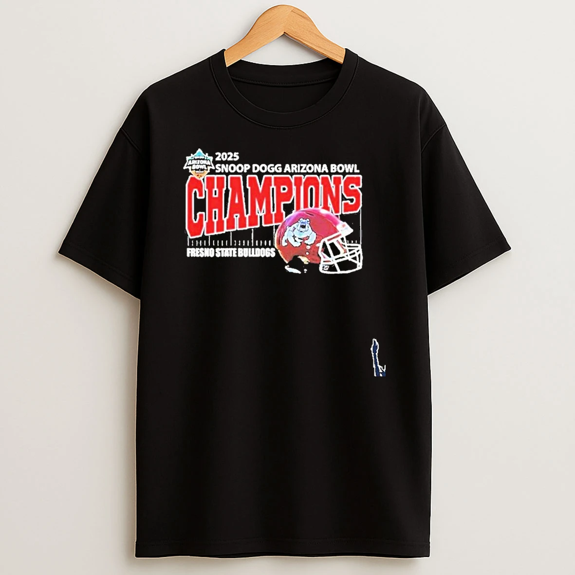 Fresno State Bulldogs 2025 Snoop Dogg Arizona Bowl Champions Helmet T Shirt