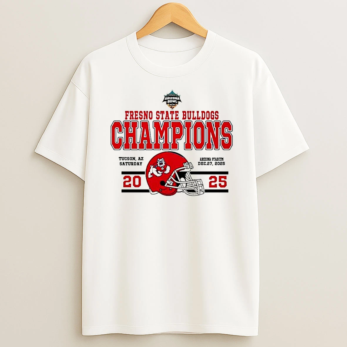Fresno State Bulldogs Football Champions 2025 Snoop Dogg Arizona Bowl T Shirt