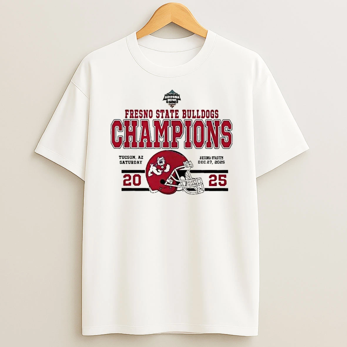 Fresno State Bulldogs Football Champions 2025 Snoop Dogg Arizona Bowl Tucson Az Saturday Dec 27 2025 Helmet T Shirt