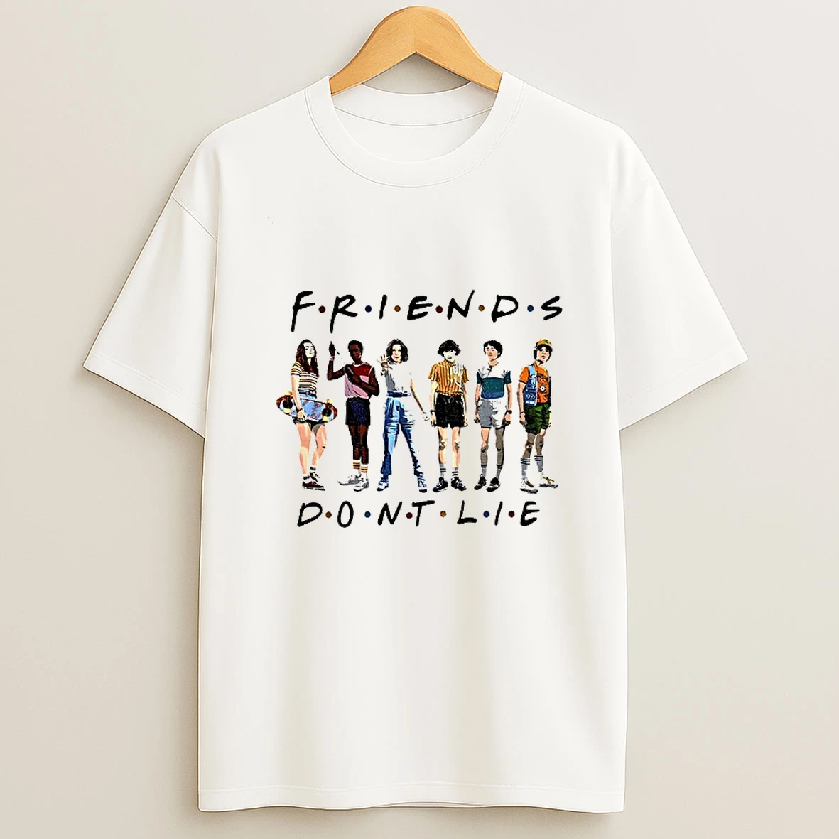 Friends Dont Lie Hawkins Upside Down Stranger Things T Shirt
