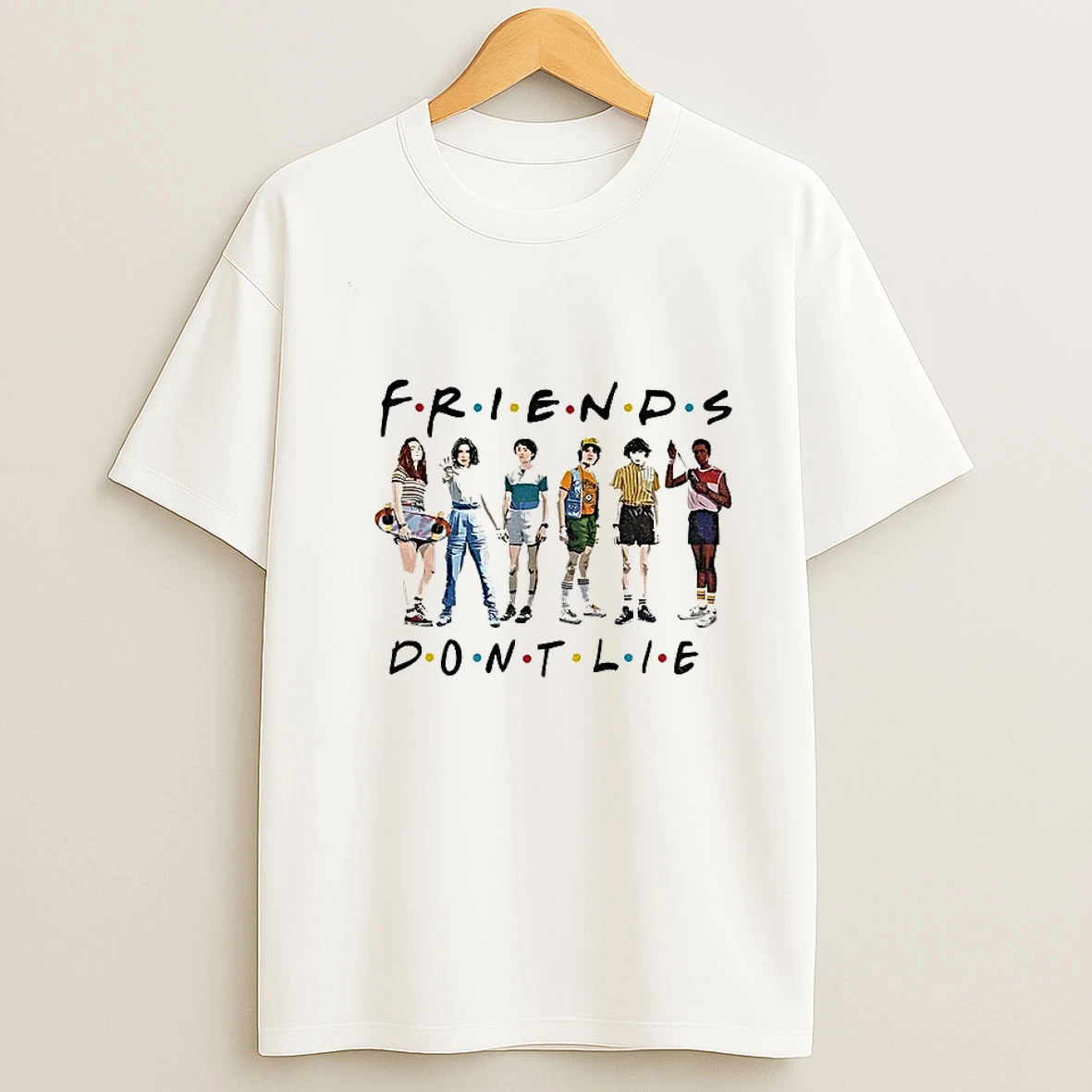 Friends Dont Lie Stranger Things Inspired T Shirt