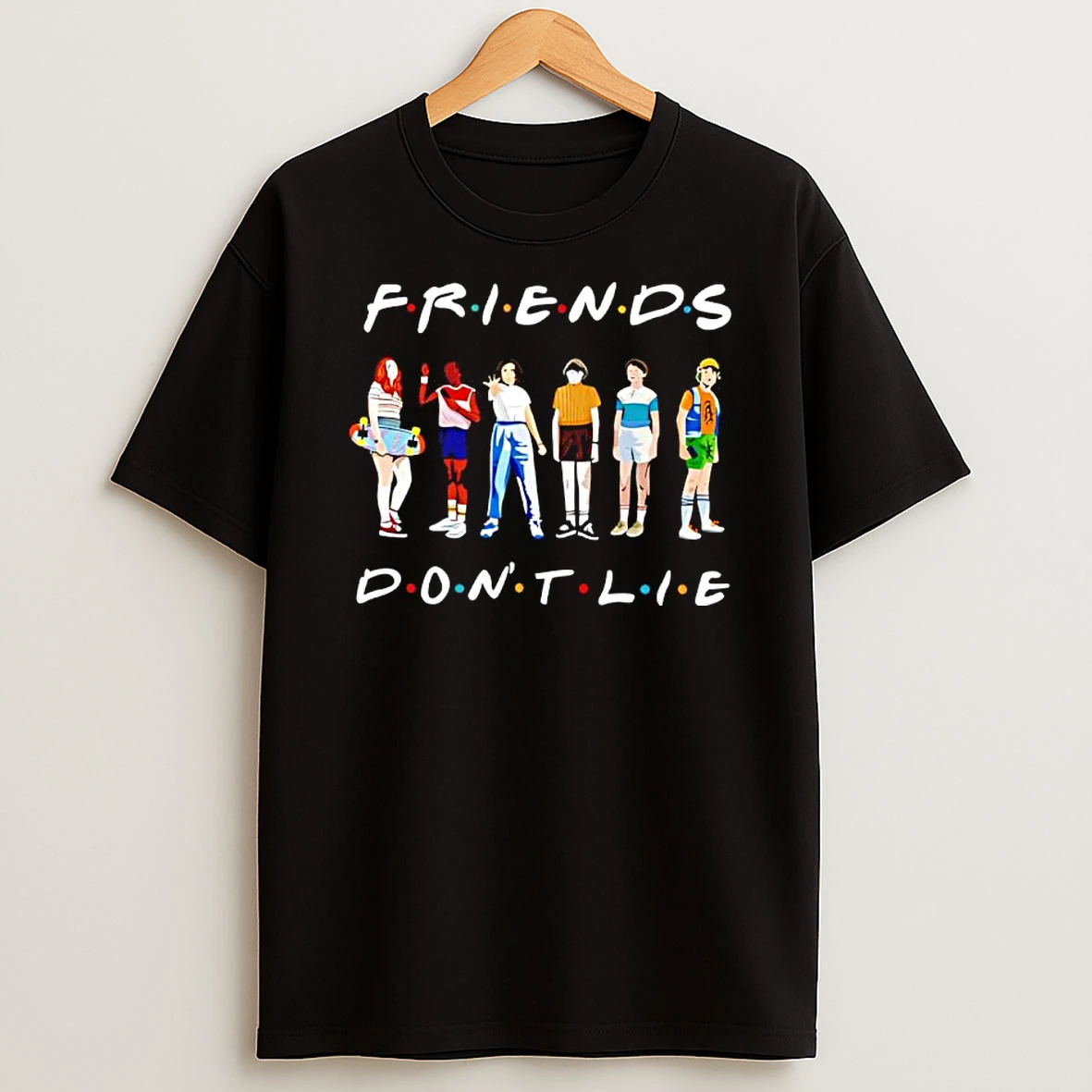 Friends Dont Lie X Stranger Things Graphic T Shirt