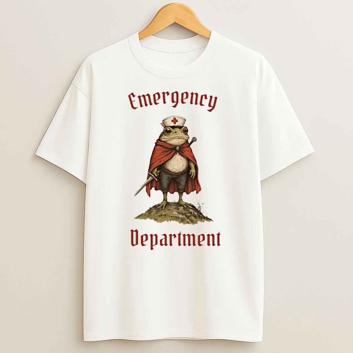 Frog Medicine Emergency Department Nurse T Shirt