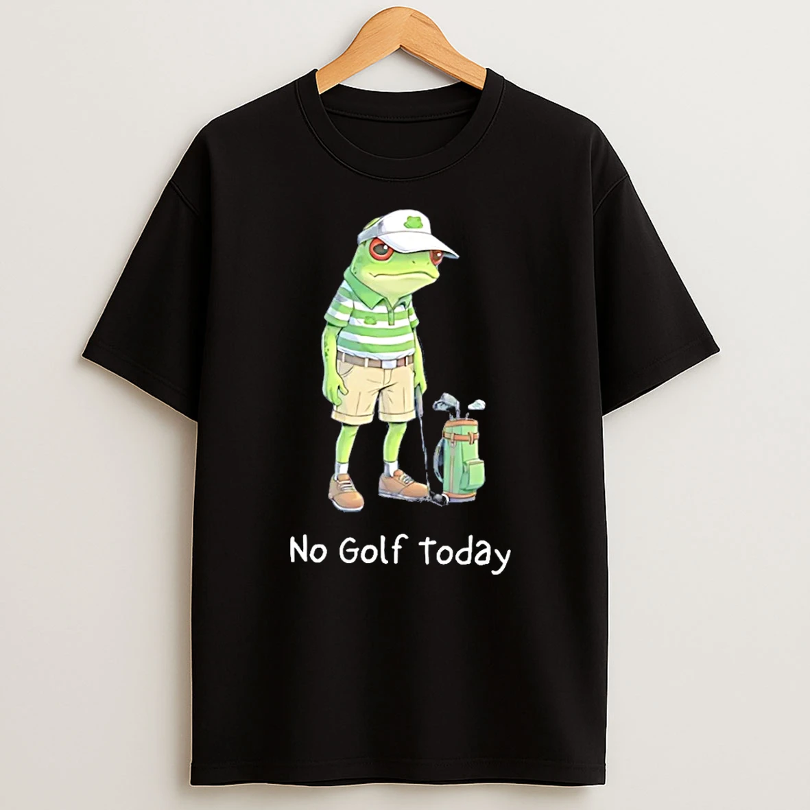 Frog No Golf Today T Shirt