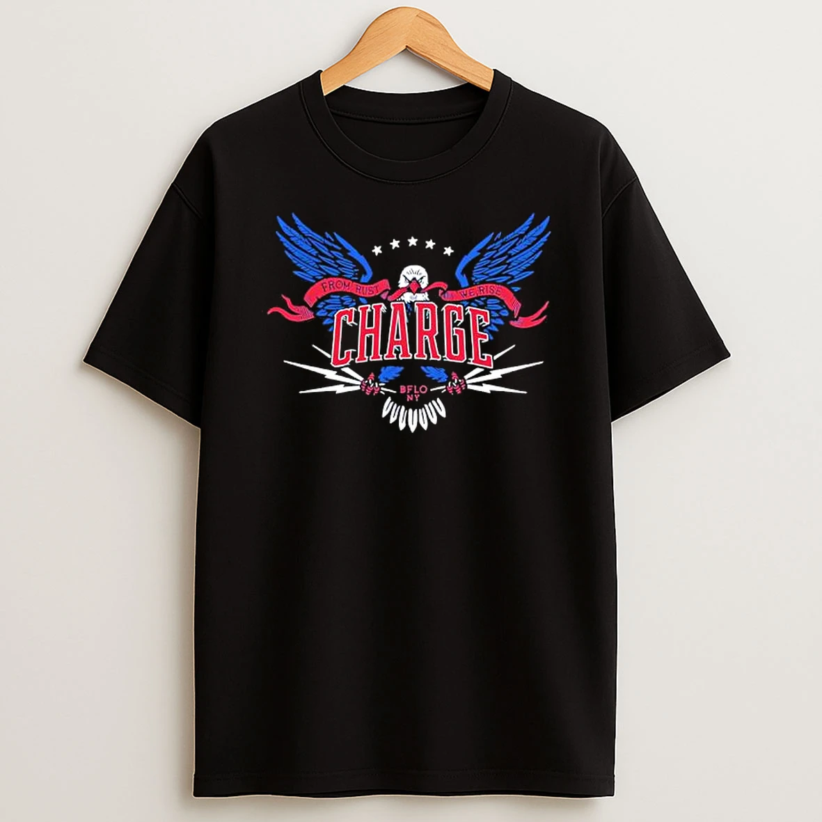 From Rust We Rise Charge Buffalo Eagle T Shirt
