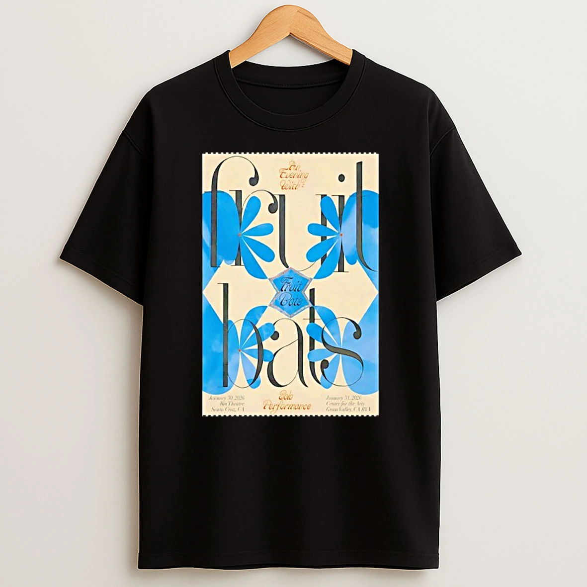 Fruit Bats California January 2026 Tour T Shirt