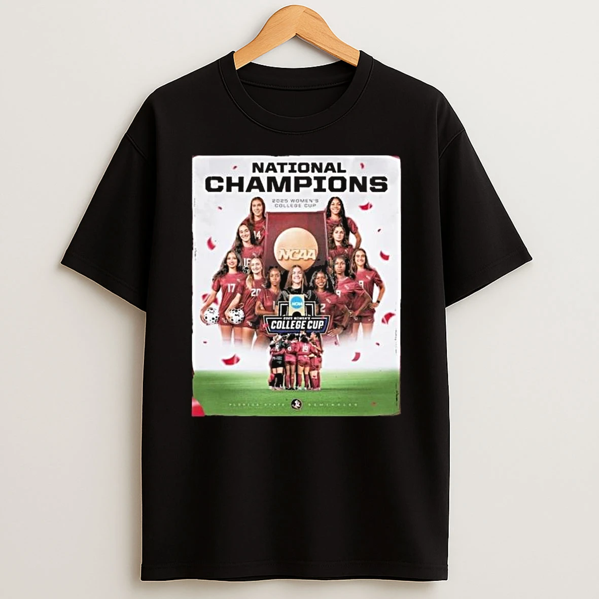 Fsu Womens Soccer Ncaa College Cup 2025 National Champions T Shirt