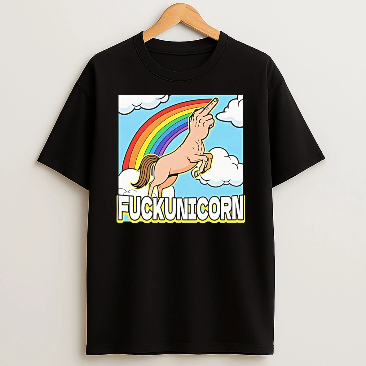 Fuckunicorn Rainbow T Shirt