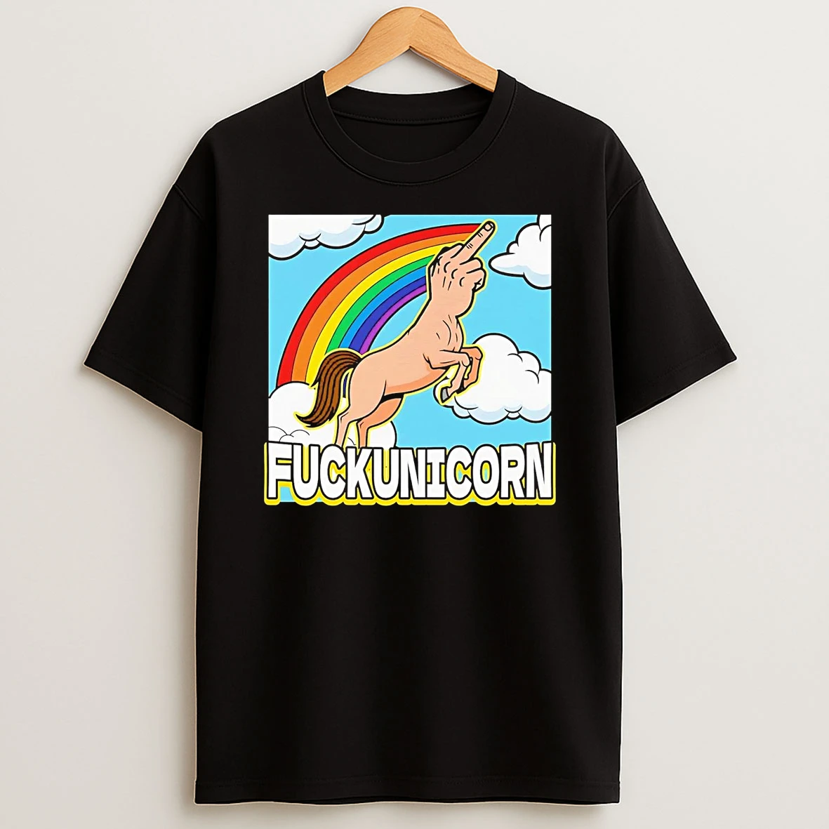 Fuckunicorn Unicorn Middle Finger T Shirt
