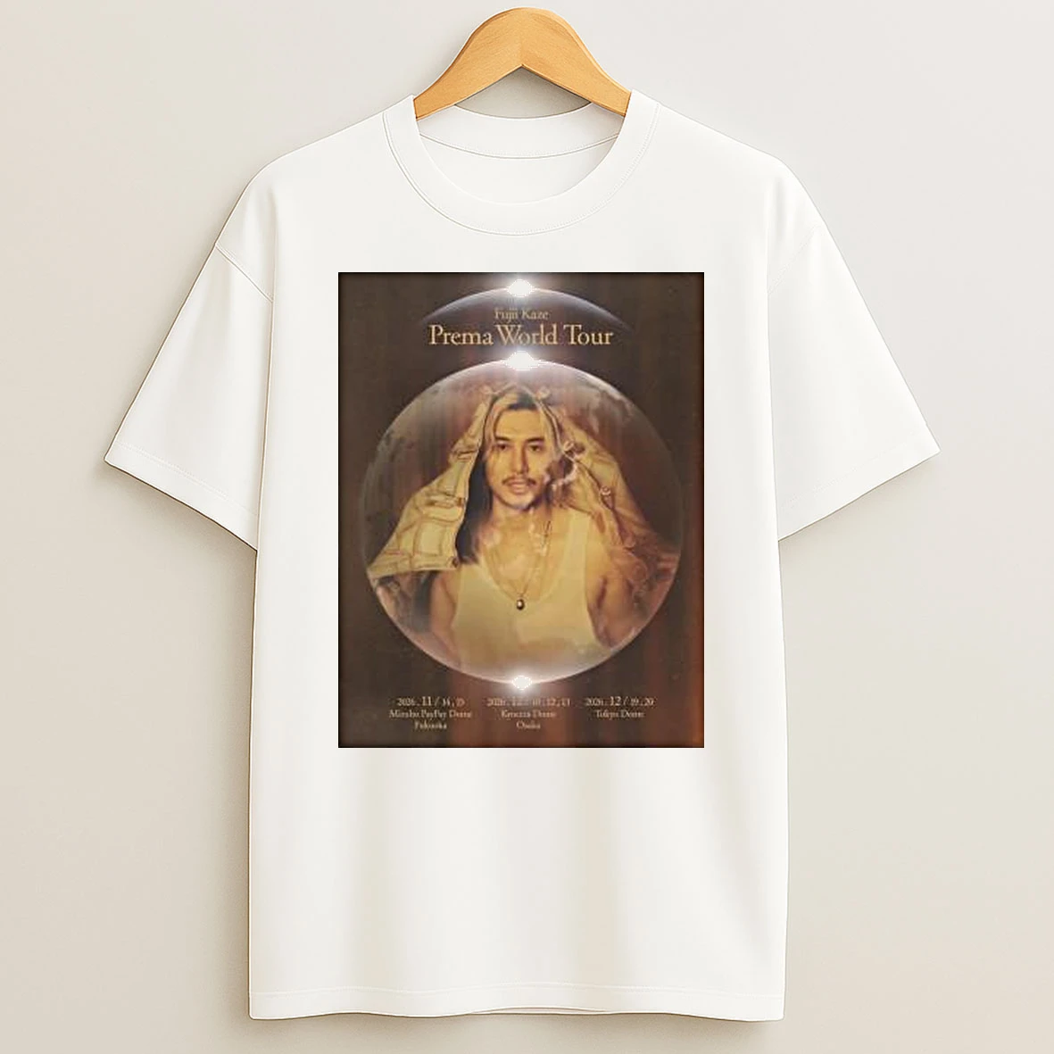 Fujii Kaze Prema World Tour 2026 T Shirt
