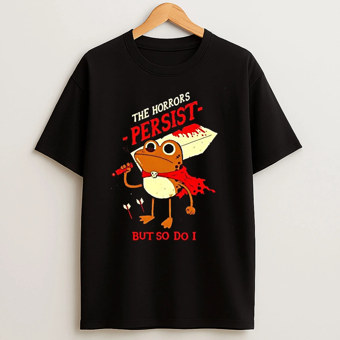Full Of Microplastics Frog The Horrors Persist But So Do I T Shirt