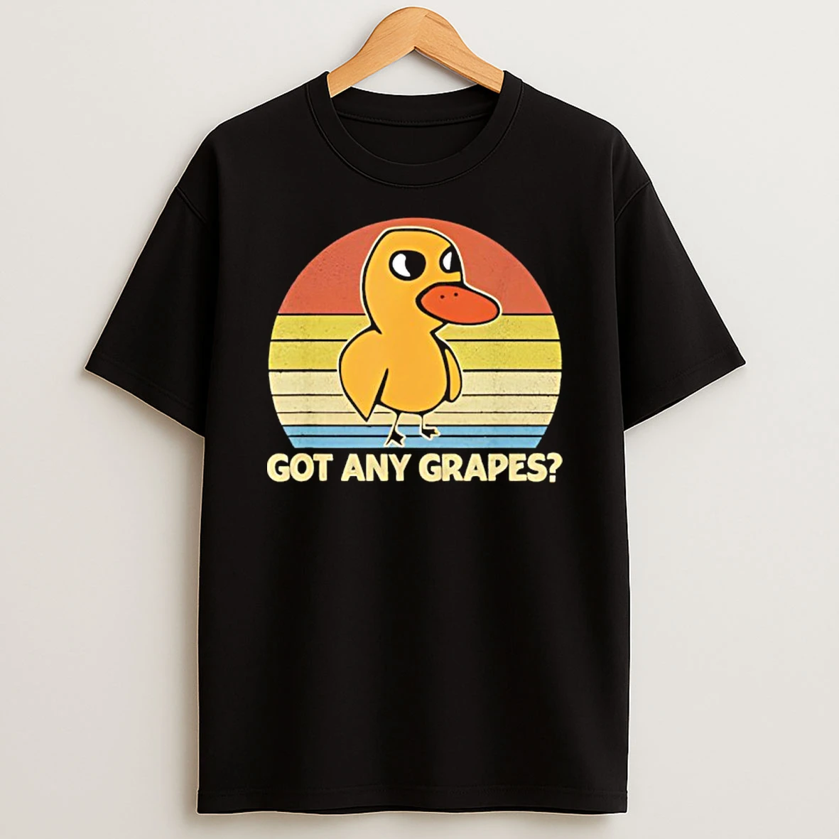 Funny Duck Got Any Grapes Graphic Summer Humor Duck Meme T Shirt