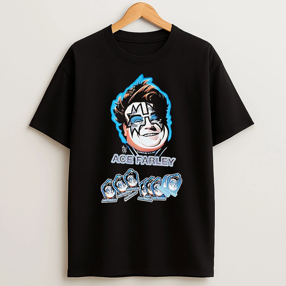 Funny Fat Ace Frehley Kiss Legend Graphic T Shirt