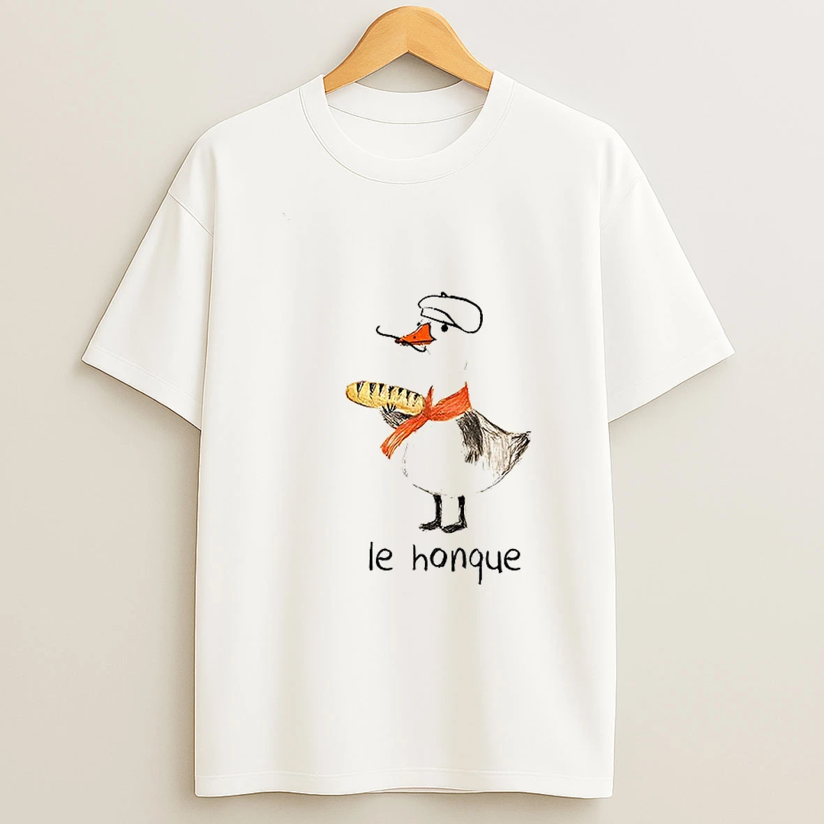 Funny French Goose Le Honque T Shirt