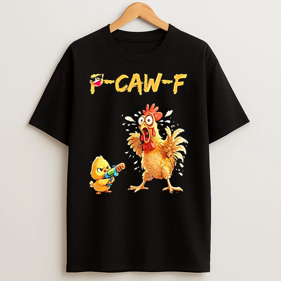 Funny Rooster Caw F Chicken T Shirt