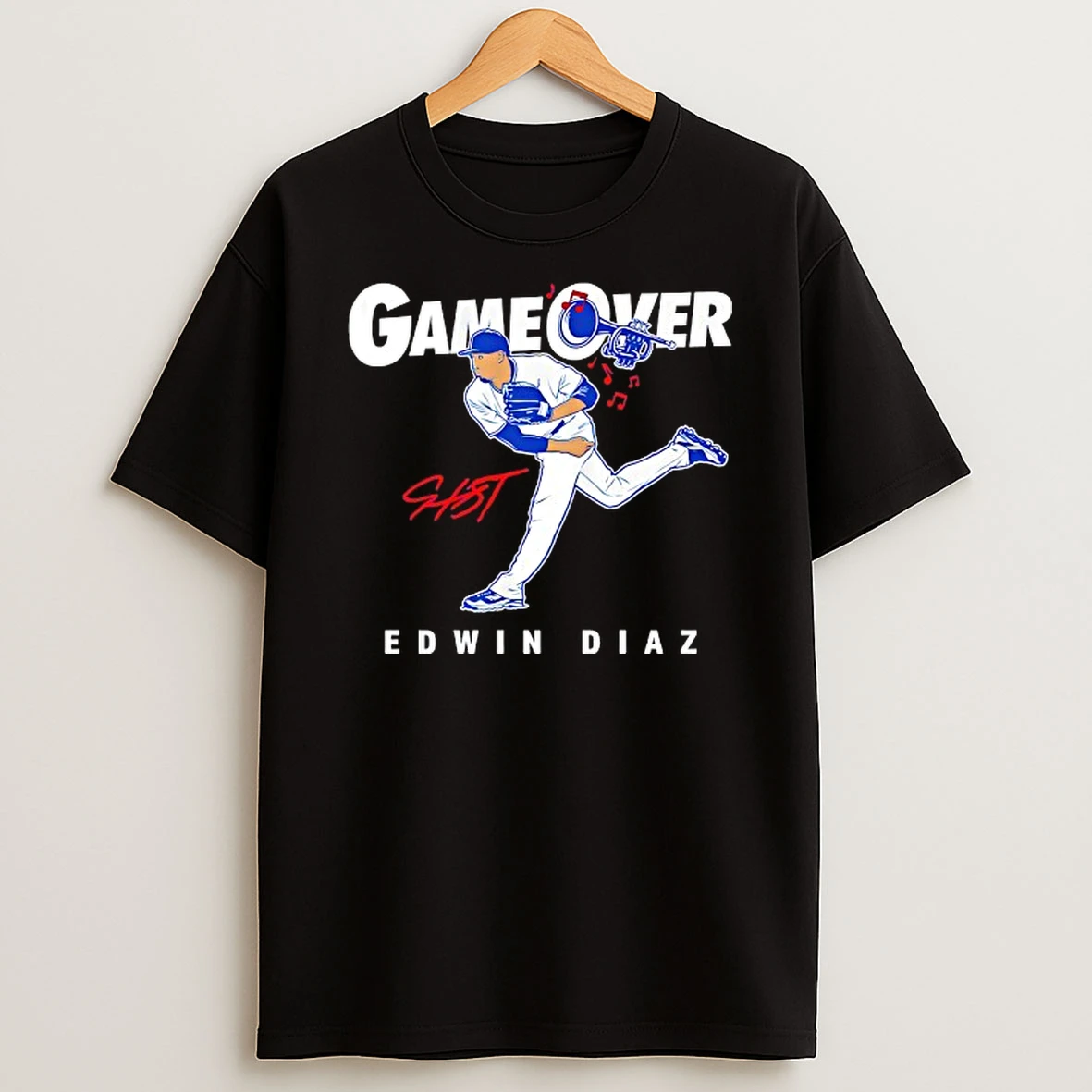 Game Over Edwin Diaz Los Angeles Dodgers Signature T Shirt