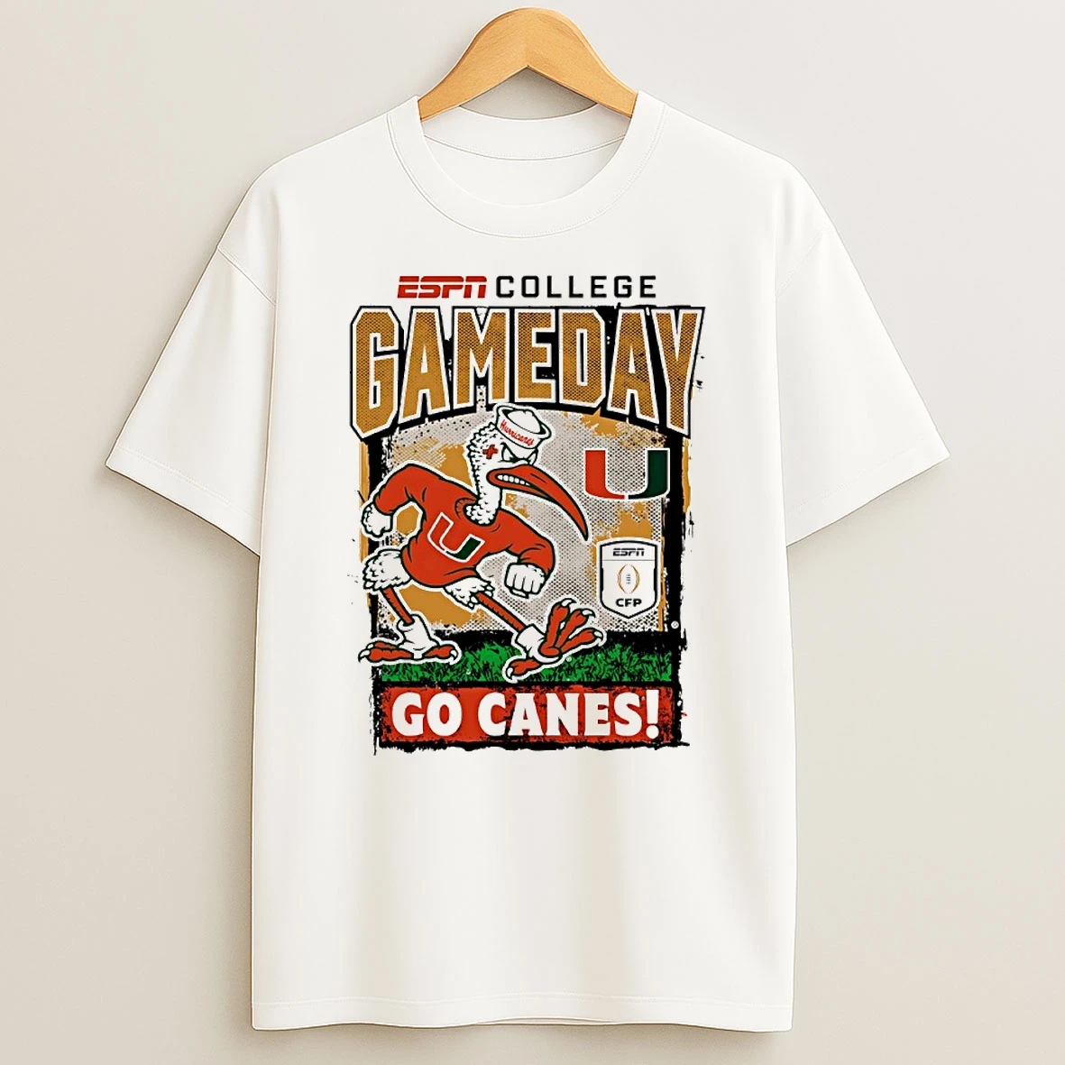 Gameday 2025 2026 Collge Football Playoff Miami Hurricanes Mascot Circle T Shirt