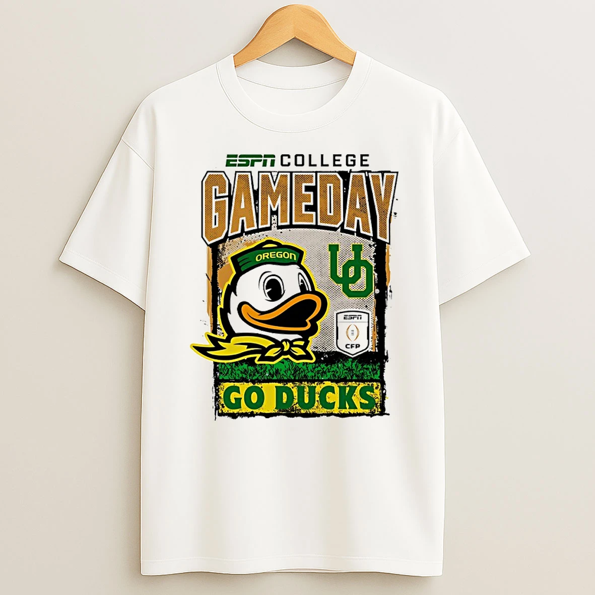 Gameday 2025 2026 Collge Football Playoff Oregon Ducks Mascot Circle T Shirt