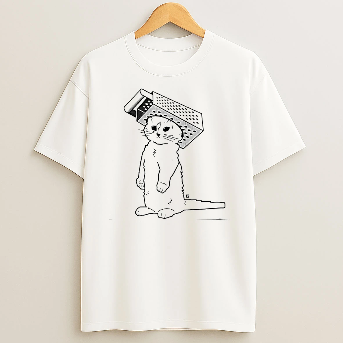 Gary The Cat Cheese Grater Graphic T Shirt