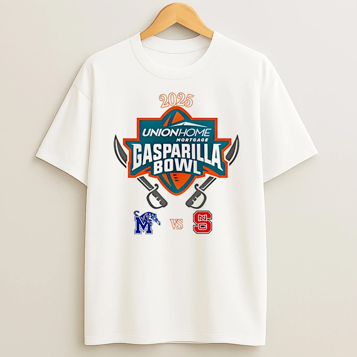 Gasparilla Bowl 2025 Memphis Vs Nc State T Shirt