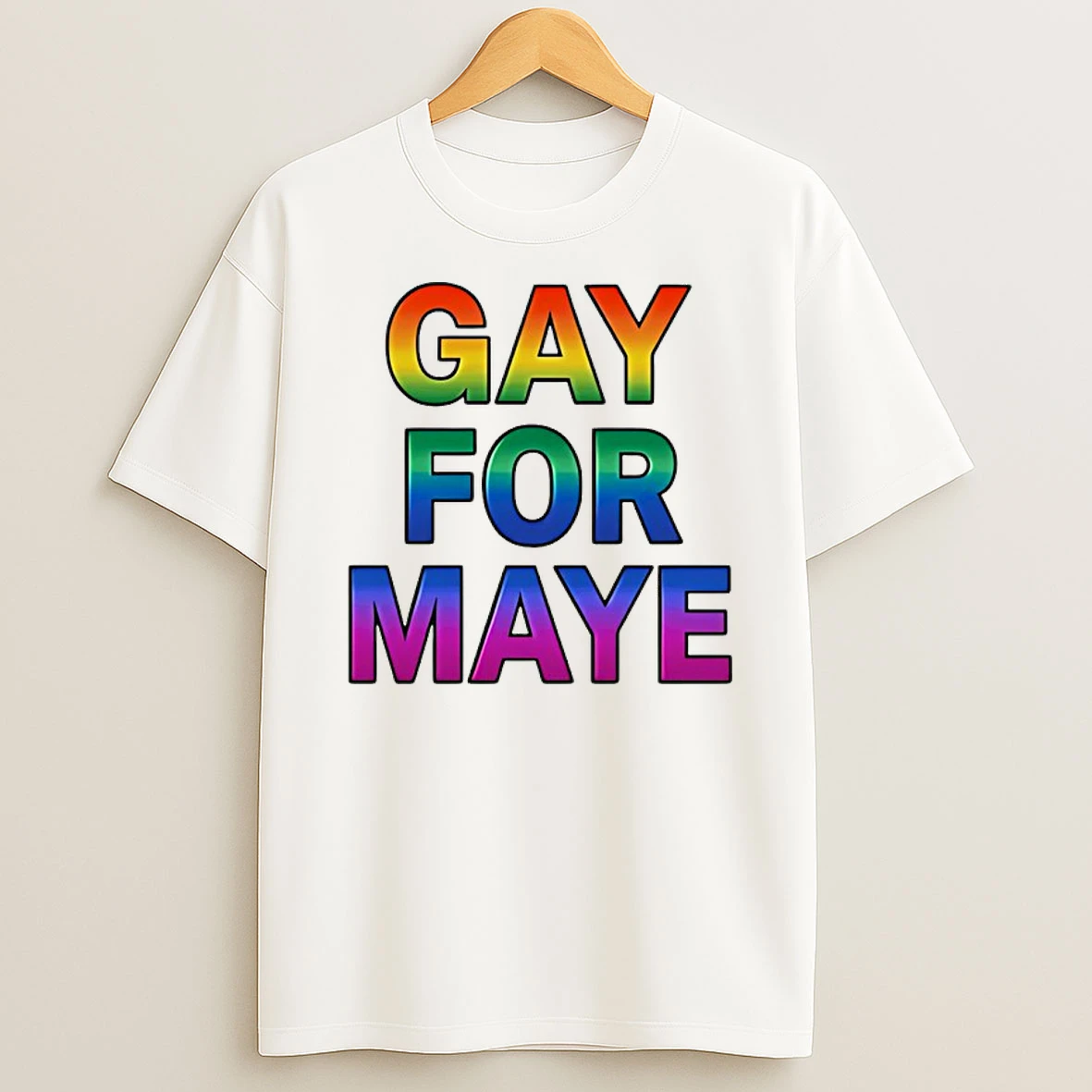 Gay For Maye New England Patriots Rainbow T Shirt