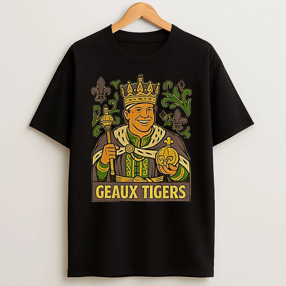 Geaux Tigers King Kiffin Lane Lsu Tigers Football Cartoon T Shirt