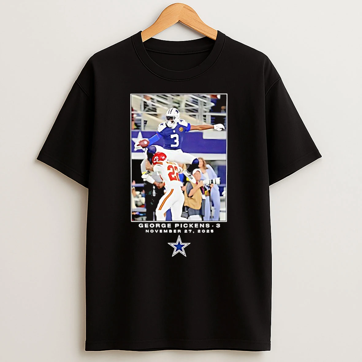 George Pickens Dallas Cowboys 2025 Nfl Flash Features Week 13 T Shirt