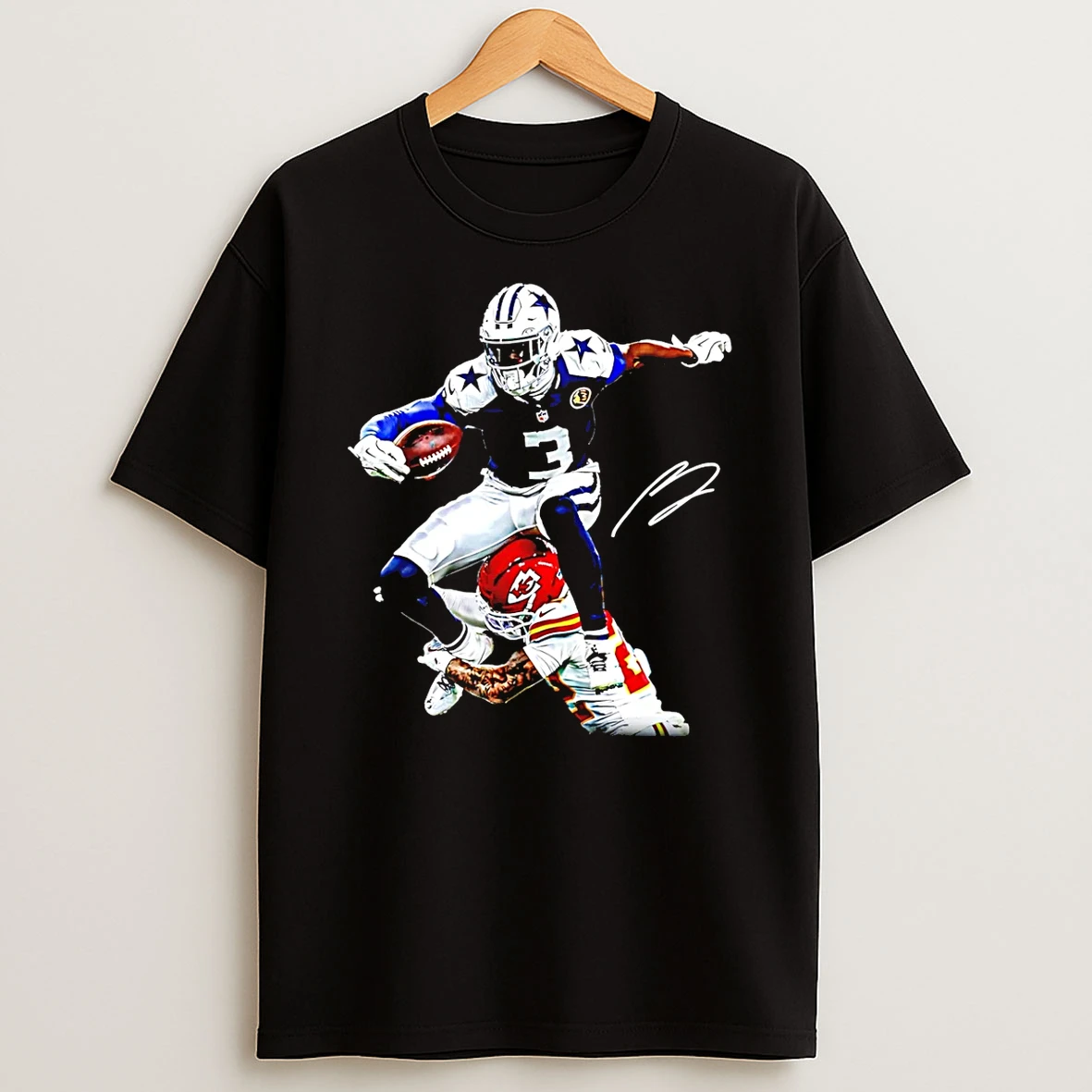 George Pickens Dallas Cowboys Flight Signature T Shirt