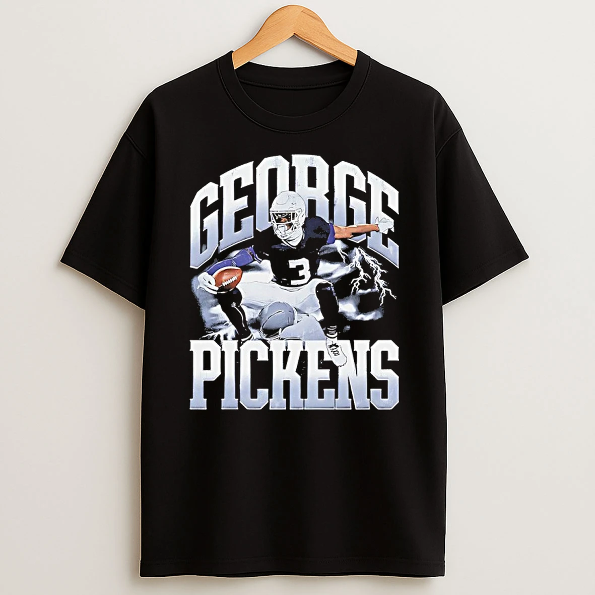 George Pickens Dallas Cowboys Hurdle Graphic Vintage T Shirt