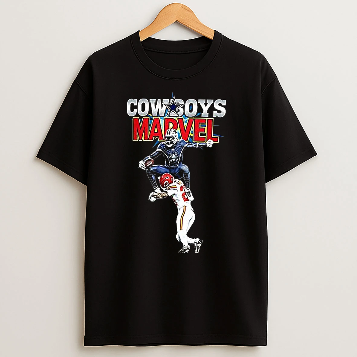 George Pickens As Spiderman Hurdle Dallas Cowboys Vs Kansas City Chiefs T Shirt