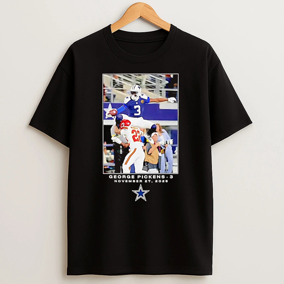 George Pickens Hurdle Moment Dallas Cowboys T Shirt