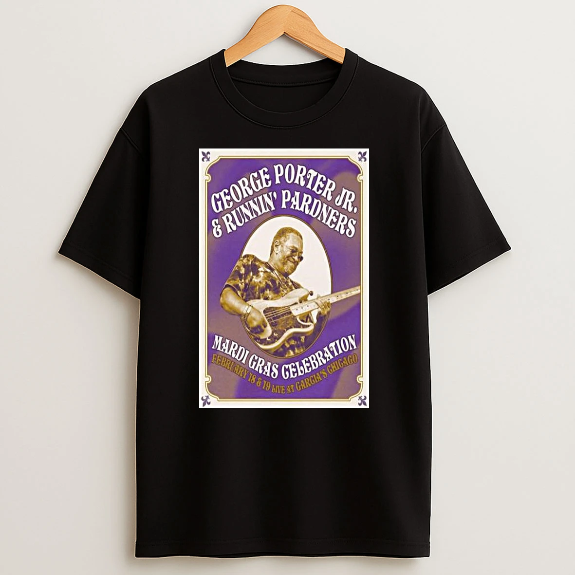 George Porter Jr Garcias Chicago February 18 19 2026 Concert T Shirt
