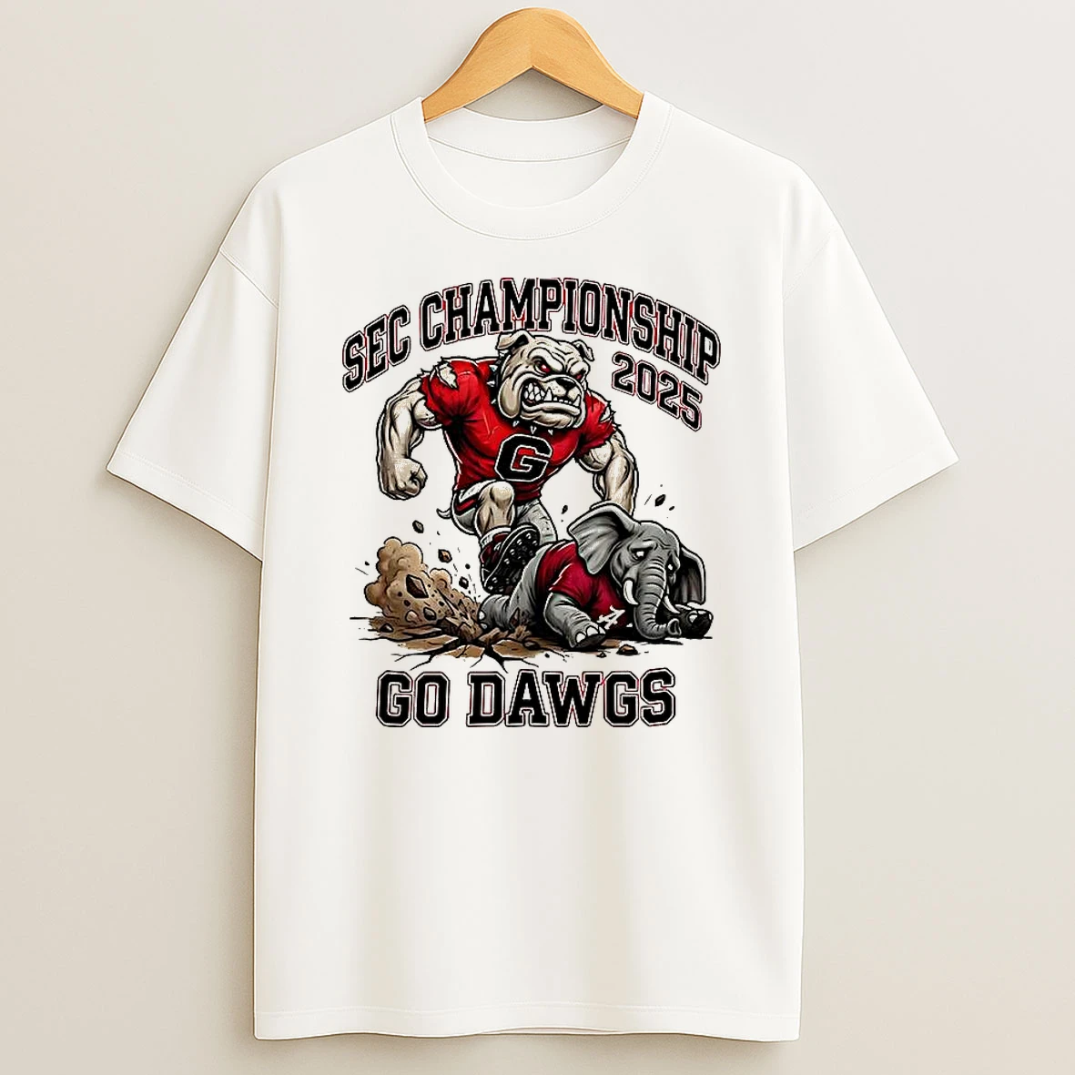 Georgia Bulldog Beat Alabama Crimson Tide Ncaa Go Dawgs 2025 Sec Champions T Shirt