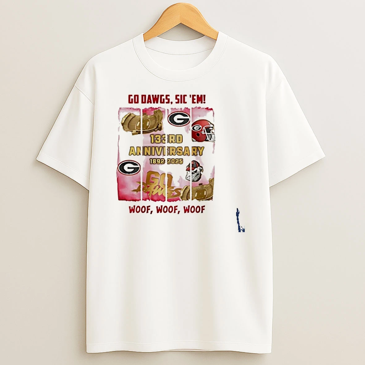 Georgia Bulldogs 133rd Anniversary Go Dawgs Sic Em T Shirt
