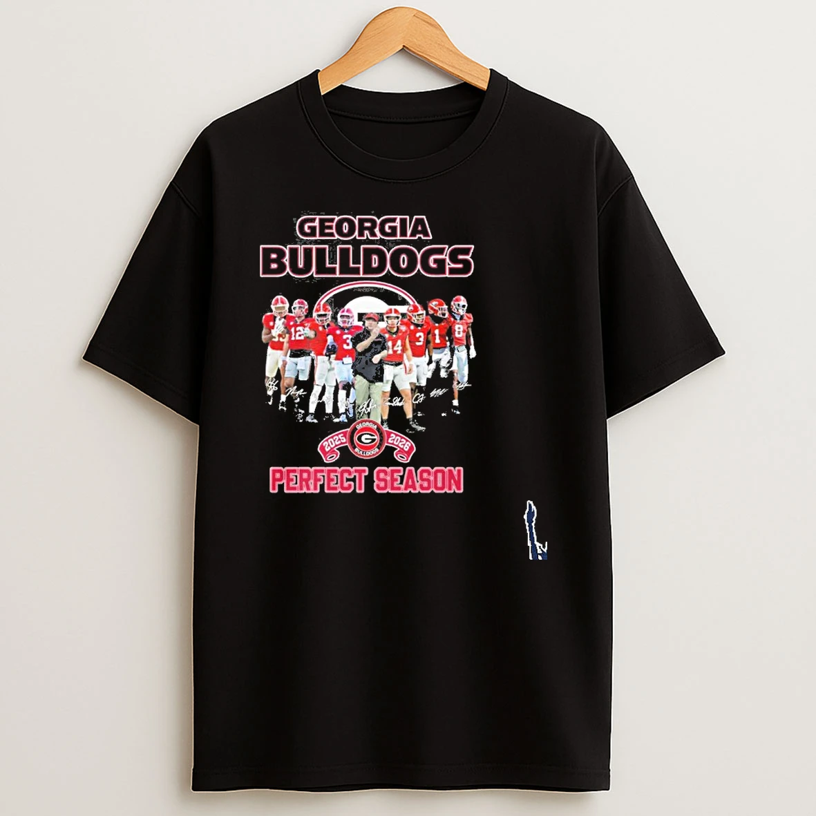 Georgia Bulldogs 2025 2026 Perfect Season Signatures T Shirt