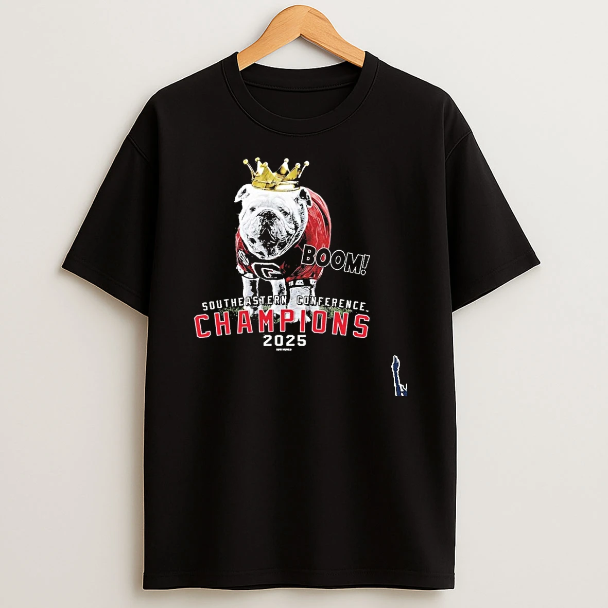 Georgia Bulldogs 2025 Sec Conference Champions Mascot Crown T Shirt