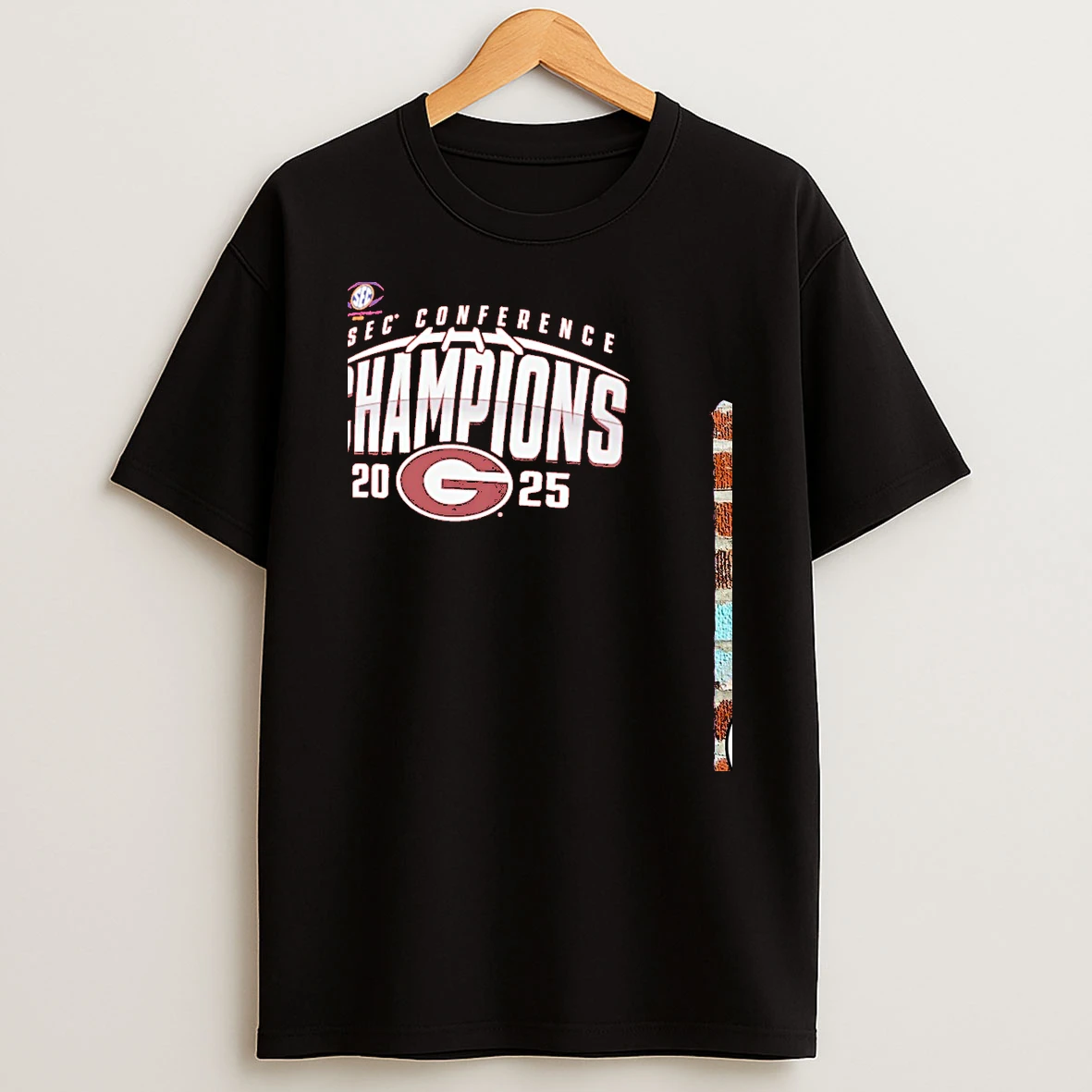 Georgia Bulldogs 2025 Sec Football Champions Endzone Speed Red T Shirt