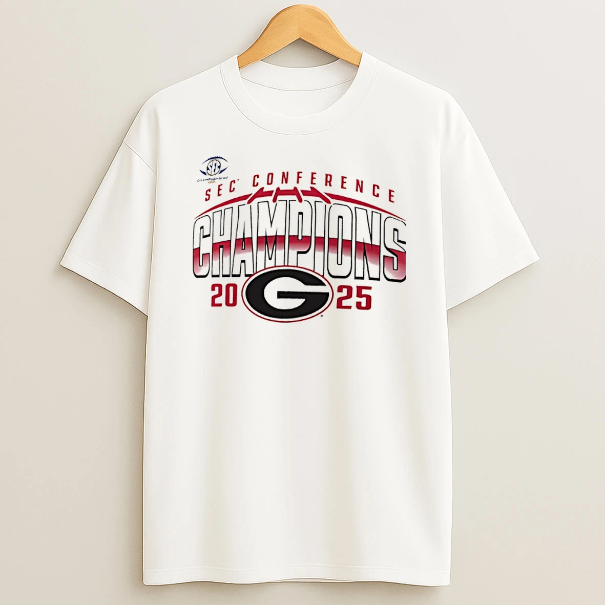 Georgia Bulldogs 2025 Sec Football Champions T Shirt